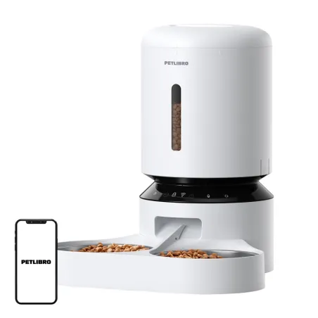 Petlibro Granary food dispenser with double bowl, Wifi, 5L(white)